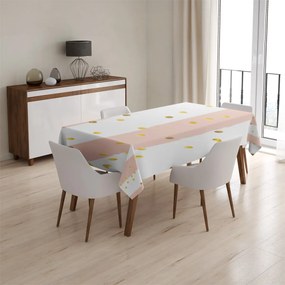 Sablio Obrus Pruhy a zlaté bodky - 130x130 cm