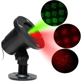 Aga Dekoratívny laserový projektor zelený/červený MR9080
