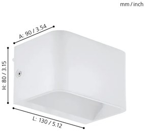 Eglo 98421 - LED Nástenné svietidlo SANIA LED/6W/230V