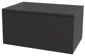 Mereo Ponte, kúpeľňová skrinka 70 cm, Multidecor, Čierna Supermat, MER-CN291CIPM