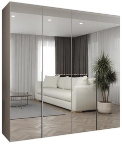 Skriňa Alicante III 200 kašmír/strieborný