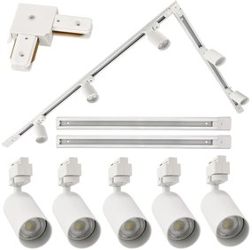BERGE 2x koľajnice 1m + 5x LED svítidlo GU10