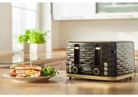 Sencor - Hriankovač so štyrmi otvormi 1600W/230V čierna/béžová