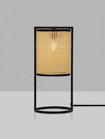 LED prírodno-čierna stolná lampa Erto