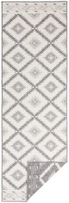 NORTHRUGS - Hanse Home koberce Kusový koberec Twin Supreme 103428 Malibu grey creme – na von aj na doma - 80x350 cm