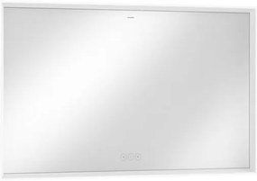 Led zrkadlo s dotykovým senzorom Hansgrohe Xarita E 120,6x70,6 cm biela matná 54985700