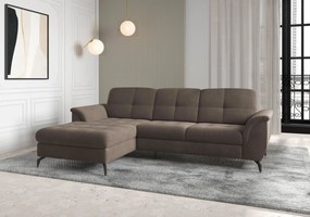 XXXLutz ROHOVÁ SEDAČKA, textil, tmavohnedá Sit & More - Sedačky - 000144013338