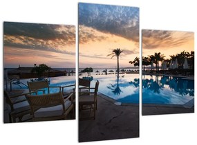 Obraz bazéna v Stredozemí
