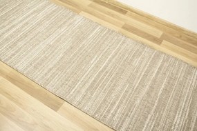 Šnúrkový obojstranný behúň Brussels 205583/10610 Linen krémový / béžový