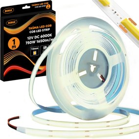 BERGE LED pásik COB Neon 12V - 528D - 15W/m - IP20 - 1650lm - 1m - studená farba