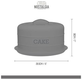 Oceľová dóza na tortu Living Nostalgia – Kitchen Craft