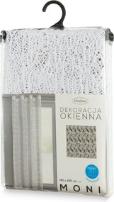 ZÁCLONA NA KRÚŽKOCH MONI 140X250 CM BIELA