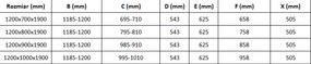 Mexen Omega, sprchovací kút s posuvnými dverami 120 (dvere) x 80 (stena) cm, 8mm číre sklo, chrómový profil, 825-120-080-01-00