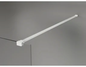 Mexen, Mexen Kioto-X sprchová stena 100 x 200 cm, grafit 10 mm, biela - 800-100-101-20-40-X