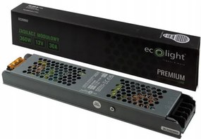 ECOLIGHT Zdroj LED tenké IP20 - 12V - 30A - 360W - Premium Line