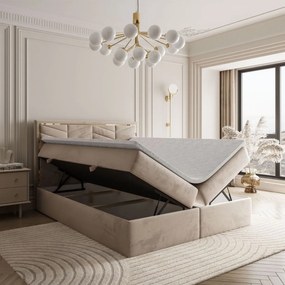 MANŽELSKÁ POSTEĽ NESSIE 140X200 ROYAL VELVET BÉŽOVÁ