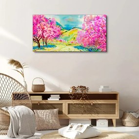 Obraz canvas Abstrakcie stromu kopca