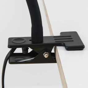 Orion - Flexibilná stolová lampa s klipom DOTTY 1xGU10/10W/230V mosadz/čierna