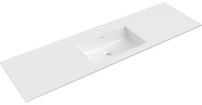Mexen Otis, umývadlo na zapustenie 161 x 46,5 cm, biela lesklá, 25181600