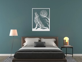 drevko 3D obraz na stenu Vyjúci vlk Rozmer obrazu: 42 x 32,5 cm, Farba dekorácie: Čierna