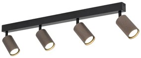 Bodové svietidlo TUNE 4xGU10/10W/230V čierna/hnedá