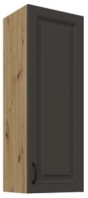 Horná kuchynská skrinka Sheila 40 G 108 1F (korpus: dub artisan + front: grafit). Vlastná spoľahlivá doprava až k Vám domov. 1134904