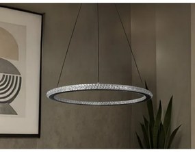 LED stmievateľný luster na lanku LED/90W/230V 3000-6500K pr. 60 cm + diaľkový ovládač