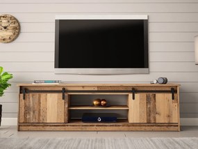 TV skrinka/stolík Selwyn  (old wood). Vlastná spoľahlivá doprava až k Vám domov. 1122964