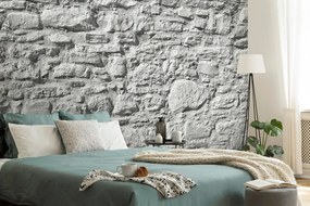 Fototapeta šedá stena z kameňa - 450x300