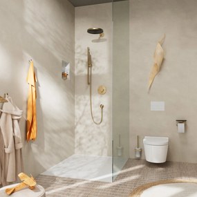 Hansgrohe ShowerSelect Comfort S, termostat pod omietku pre 2 spotrebiče, kartáčovaný bronz, HAN-15554140