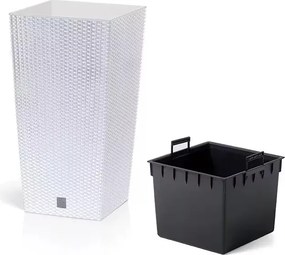 Plastový kvetináč DRTS300 30 cm - biela
