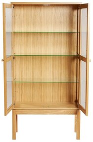 Vitrína v dekore dubového dreva Woodman AbbeyWood