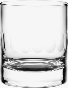 Ručne fúkané krištáľové poháre na whisky Lens, 2 ks