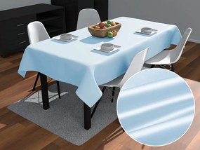 Biante Saténový obdĺžnikový obrus polyesterový Satén LUX-L062 Svetlo modrý 140x220 cm