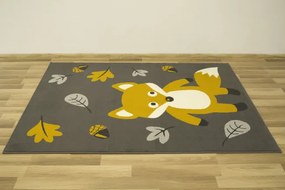 Detský koberec Kids 534431/89915- Lišiačik, hnedý