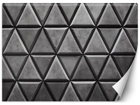 Fototapeta, Geometrické trojúhelníky 3D - 254x184 cm