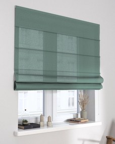 Rímska roleta Capri farba produktu zelená látka zapletaná