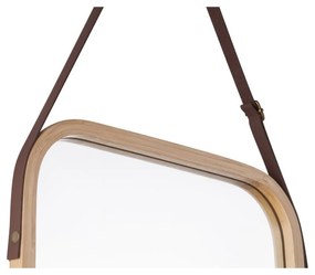 Nástenné zrkadlo v bambusovom ráme PT LIVING Idylic, dĺžka 40,5 cm