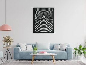 drevko Moderný obraz z dreva Hypnóza Rozmer obrazu: 41 x 32,5 cm, Farba dekorácie: Čierna