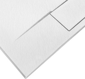 Rea Bazalt Long, SMC sprchová vanička 90x120 cm + sifón, biela, REA-K3903