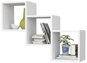 Sada 3 políc Star biela