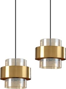 Toolight Toolight, závesné svietidlo 1xE27 APP1236-1CP, zlatá, OSW-40036