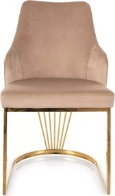 SI Alure Velvet stolička béžová