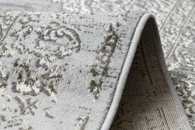 Koberec LIRA E1468 Rozeta, glamour, sivo - zlatý