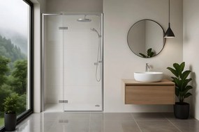 Rea Atlas, sprchové dvere 100x200cm, ľavý variant, 6mm číre sklo, chrómový profil, KPL-K4664