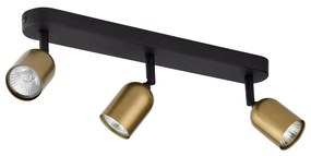 Bodové svietidlo TOP 3xGU10/10W/230V zlatá/čierna