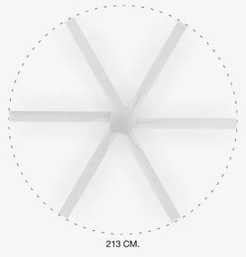 FARO 33461A - Stropný ventilátor ANDROS XL biela pr. 213 cm + diaľkové ovládanie