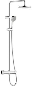 HANSA Basic nástenný sprchový systém s termostatom, horná sprcha 1jet priemer 200 mm, ručná sprcha 1jet, chróm, 55350110