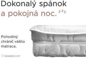 Nepremokavý chránič na matrac PREŠÍVANÝ 180x200 cm