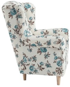 Tempo Kondela Kreslo ušiak, látka rose 14, CHARLOT